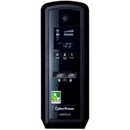Cyberpower UPS System, 1500VA, Line Interactive, Out: 120V AC In: 120V AC CY87613